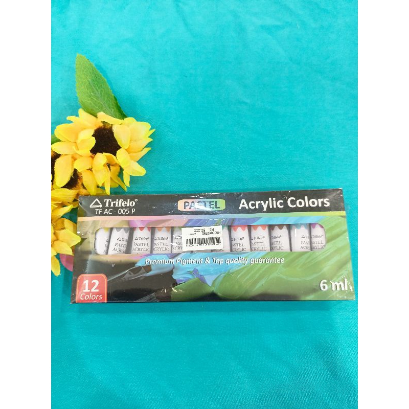 

PASTEL acrylic colors,12 warna & palet