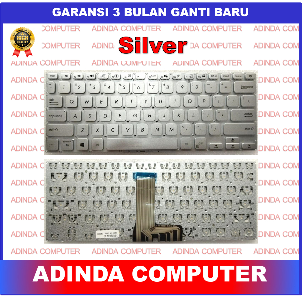 Keyboard Asus X409 14 M409 M409B Silver