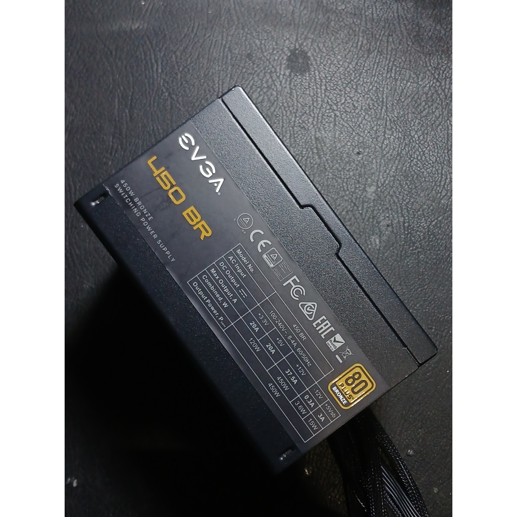 PSU POWERSUPPLY EVGA 450 BR 80+ BRONZE SECOND