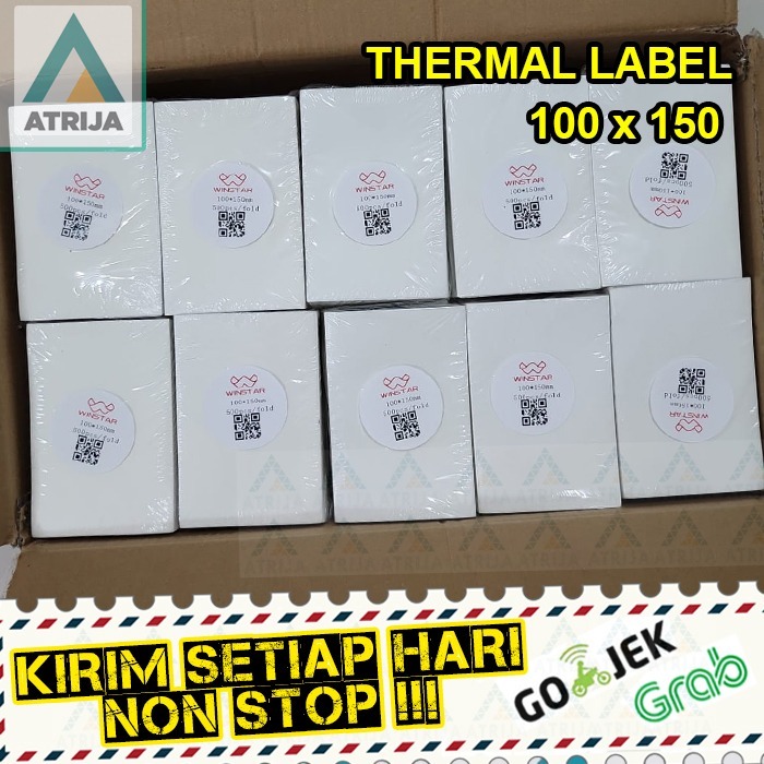 

Label Sticker Thermal Barcode 100x150 mm (10x15 cm)