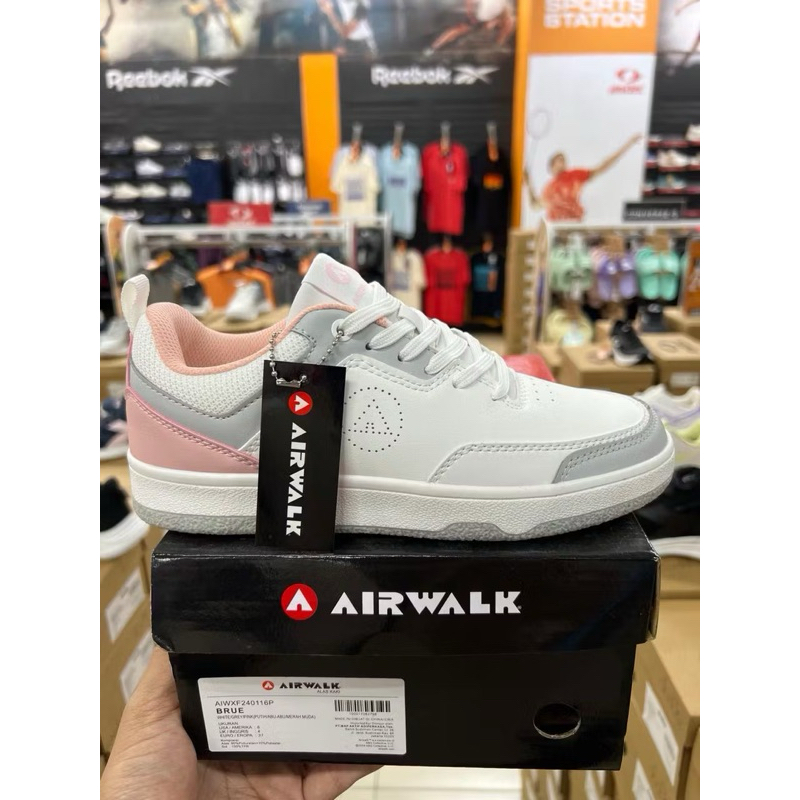 Sepatu Casual Wanita Airwalk Brue White/Grey/Pink - Putih/Abu/Pink Shoes Original