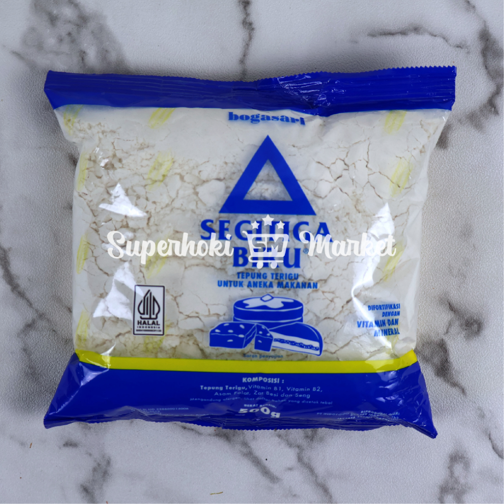 

Segitiga Biru Tepung Terigu Bening PCK 500 GR