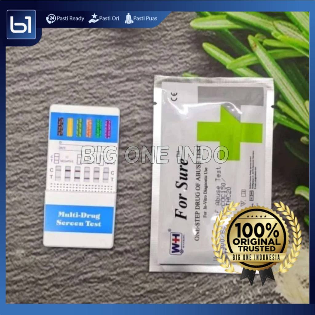 Drug Abuse Test 6P For Sure, Alat Tes Urine Narkoba-6 Parameter