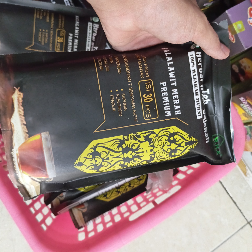 

Teh Bajakah Akar Bajakah Kalalawit Merah Premium isi 30 Pcs