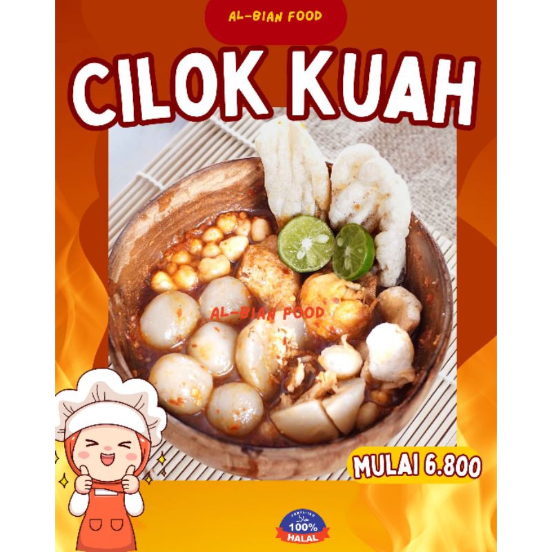 

CILOK KUAH ISI AYAM DAN TETELAN SAPI, MAKANAN MURAH SEGER