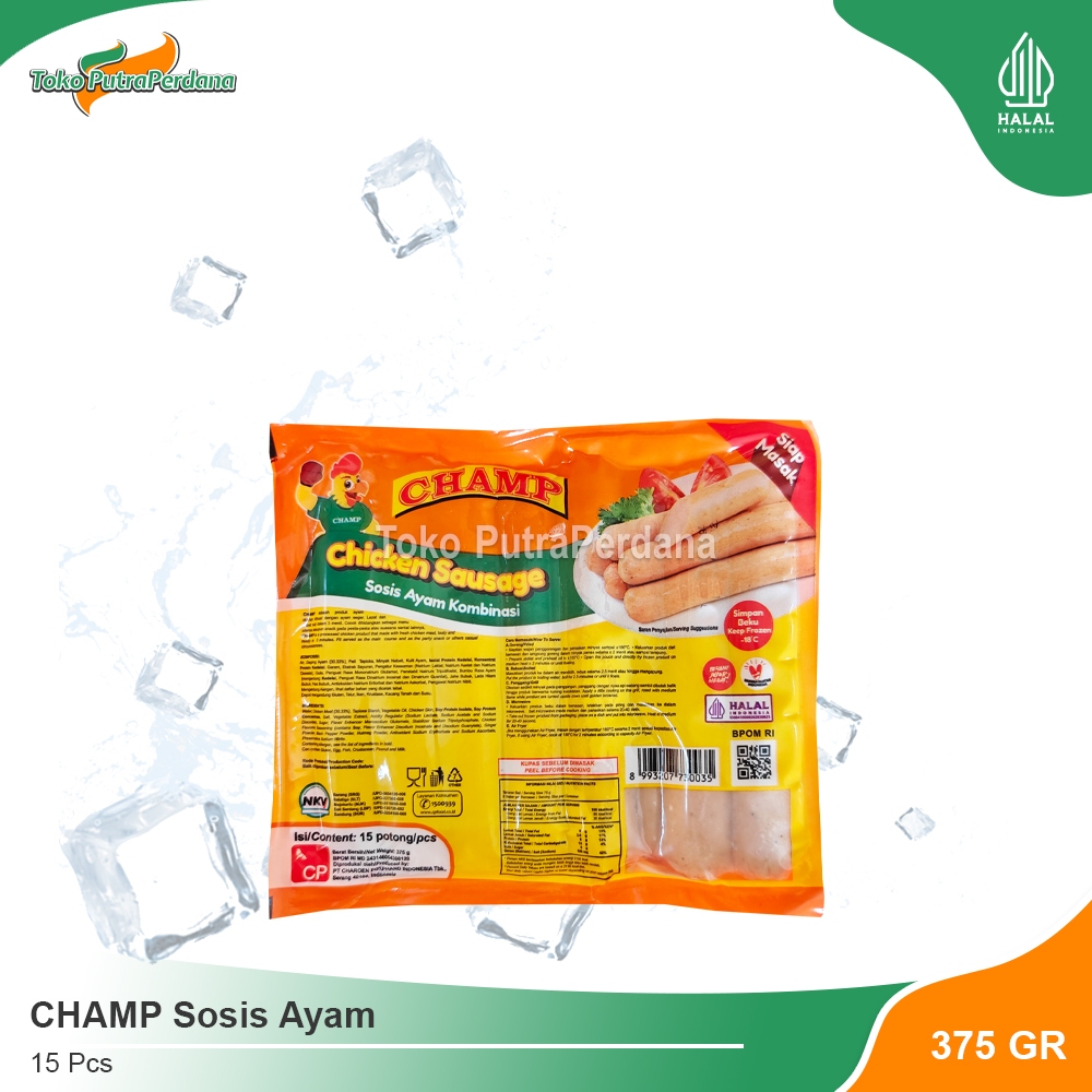 

CHAMP Sosis Ayam 375gr (15 Pcs)