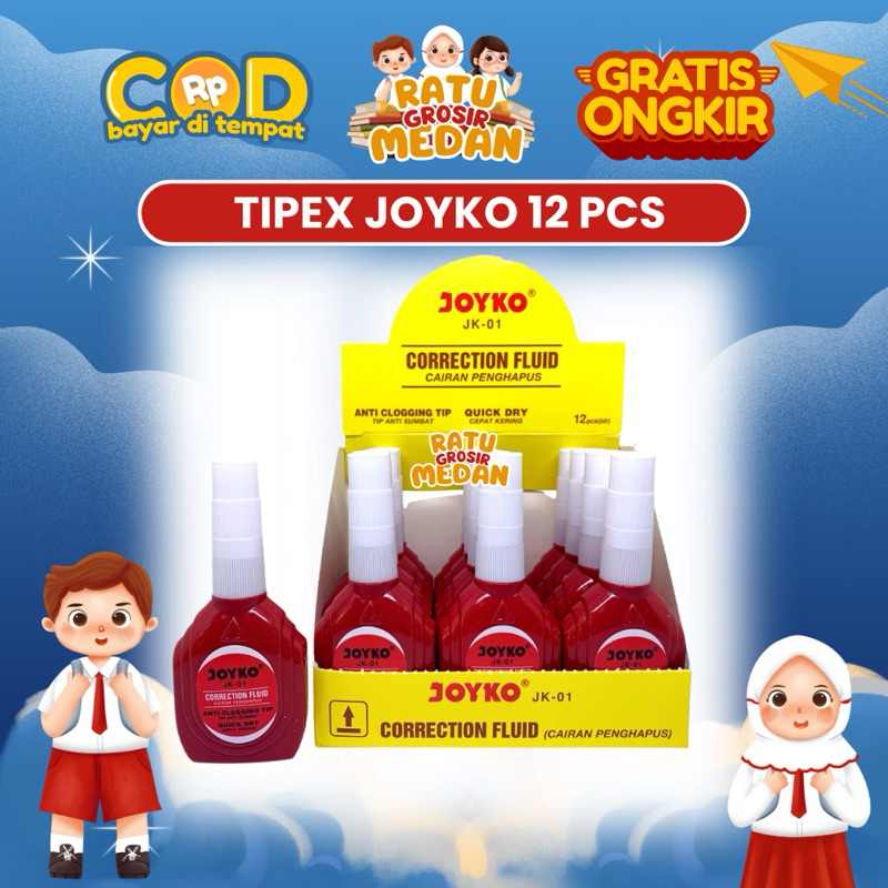 

Tipex Joyko Merah 12 pcs / kotak