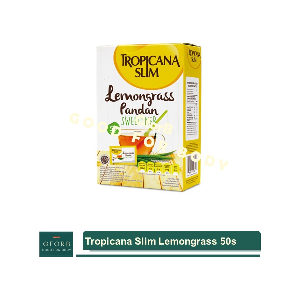 

Tropicana Slim Lemongrass Sweetener 50s