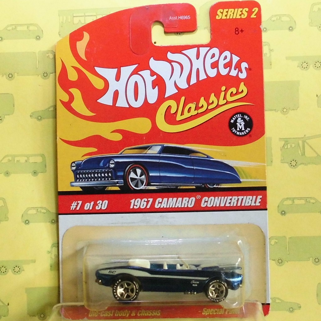 Hot Wheels 2005 -  Classics 1967 Camaro Convertible Blue