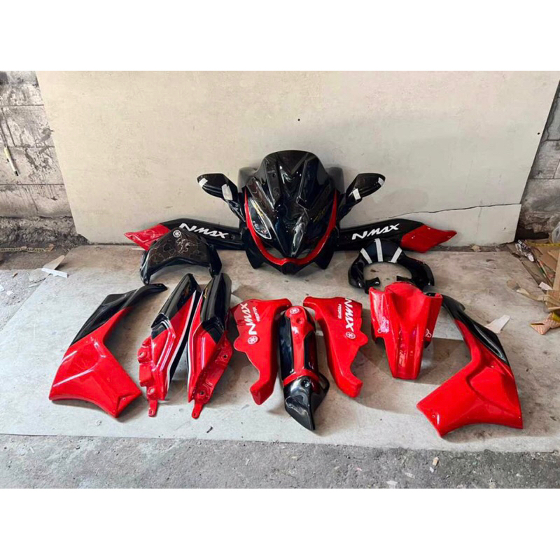 Fullbodi Nmax Predator motif Merah hitam utk Nmax old dan Nmax new