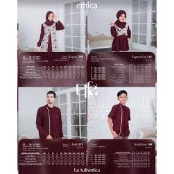 SARIMBIT ELFA 287 KOKO ETHICA KAHFI 273, 274  RED PEAR , ATLANTIC BLUE & GAMIS DEWASA ETHICA KAGUMI 