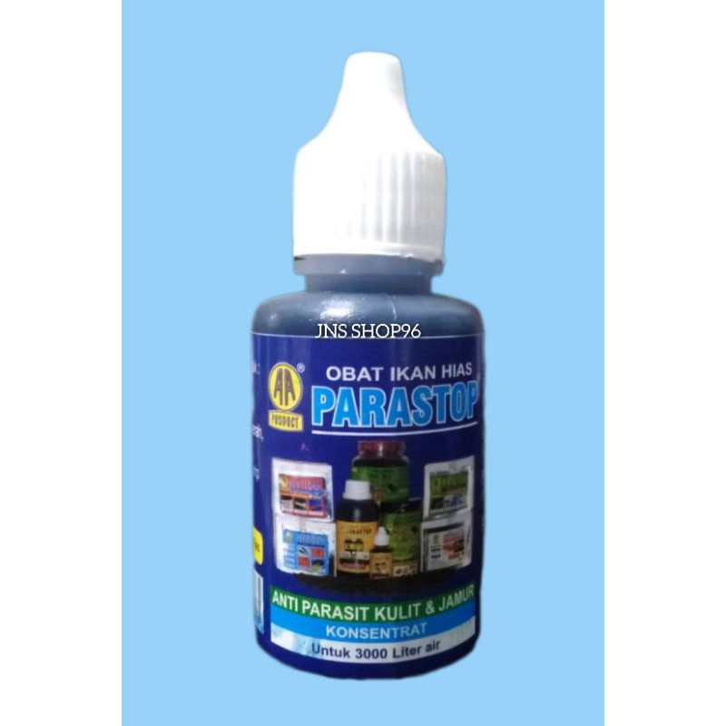 PARASTOP 30ML OBAT IKAN HIAS ANTI PARASIT KULIT & JAMUR