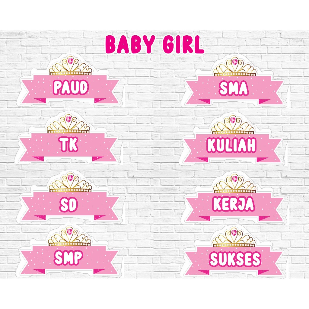 TULISAN TANGGA TEDAK SITEN HIASAN DEKORASI 7 BULANAN TURUN TANAH