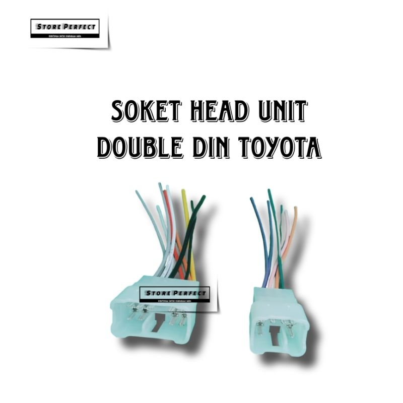 Arunika SOKET HEAD UNIT DOUBLE DIN TOYOTA