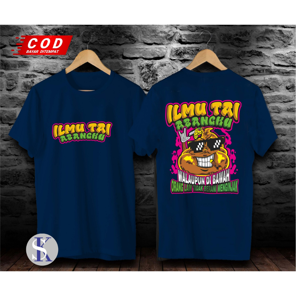 ILMU,KAOS ATASAN T-SHIRT KAOS GAMBAR DAN KATA LUCU.