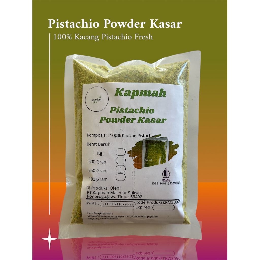 

Pistachio Powder Kasar / Bubuk pistachio kasar 100Gram