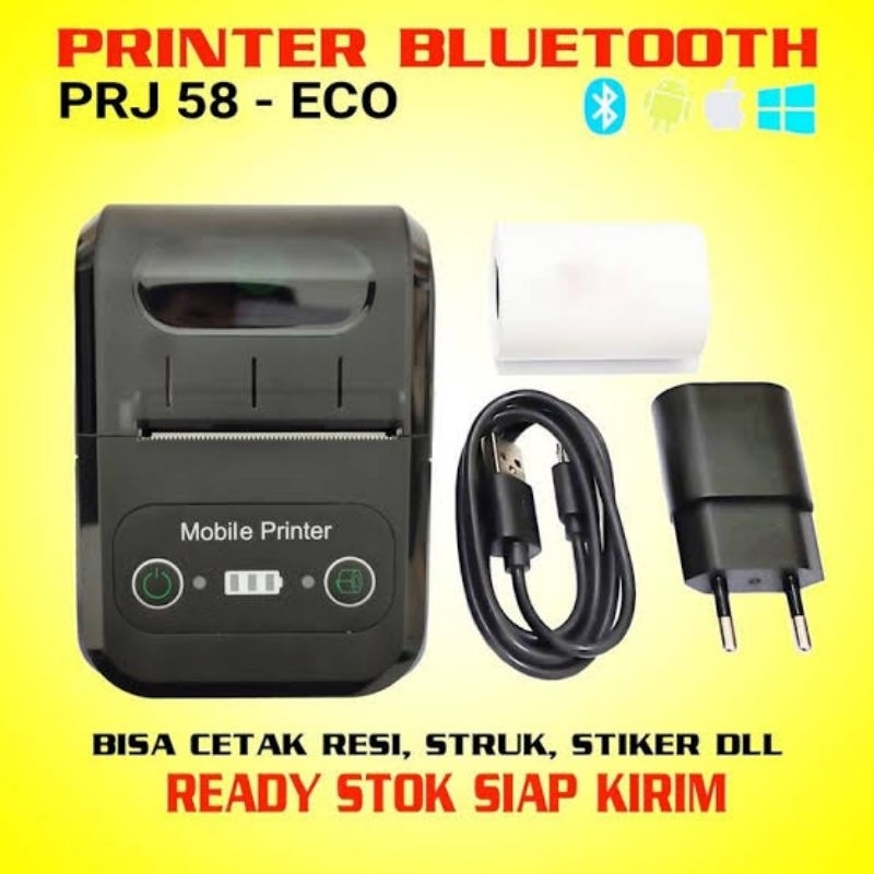 Paket Printer Bluetooth Thermal BONUS aplikasi cetak struk