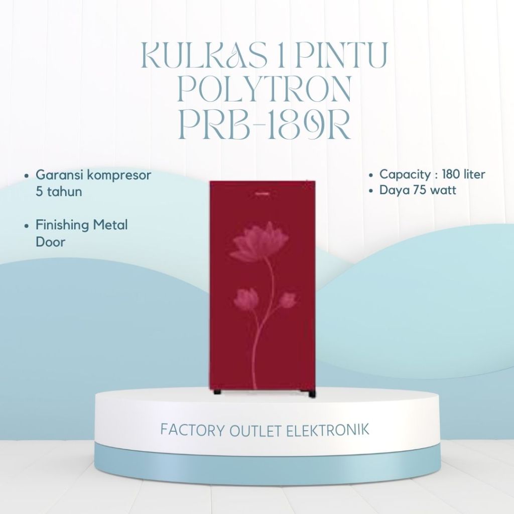 KULKAS POLYTRON 1 PINTU PRB-189R
