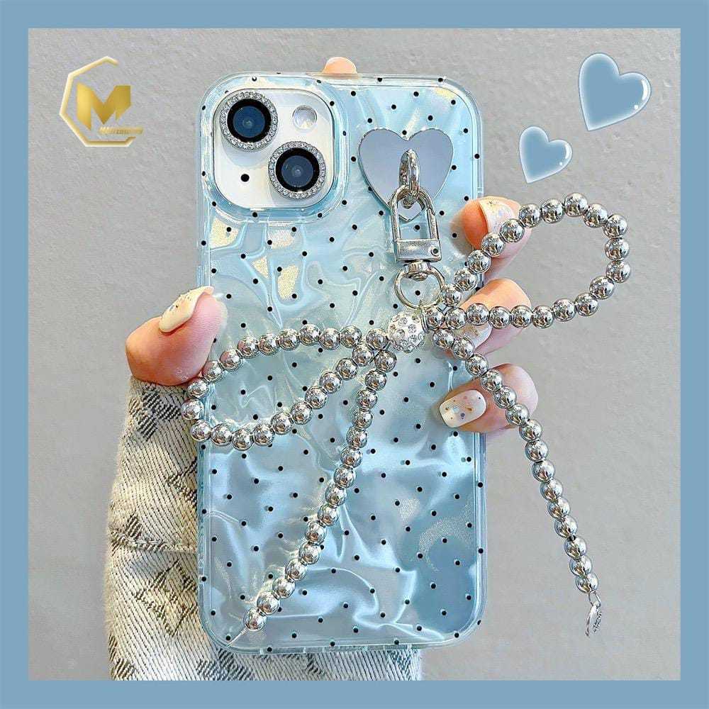 SS956 Softcase Blue Polkadot Case OPPO A5i A5 5G 2025 PRO A5X A5 PRO A3X A1K C2 A3S C1 A5S A7 A12 F9