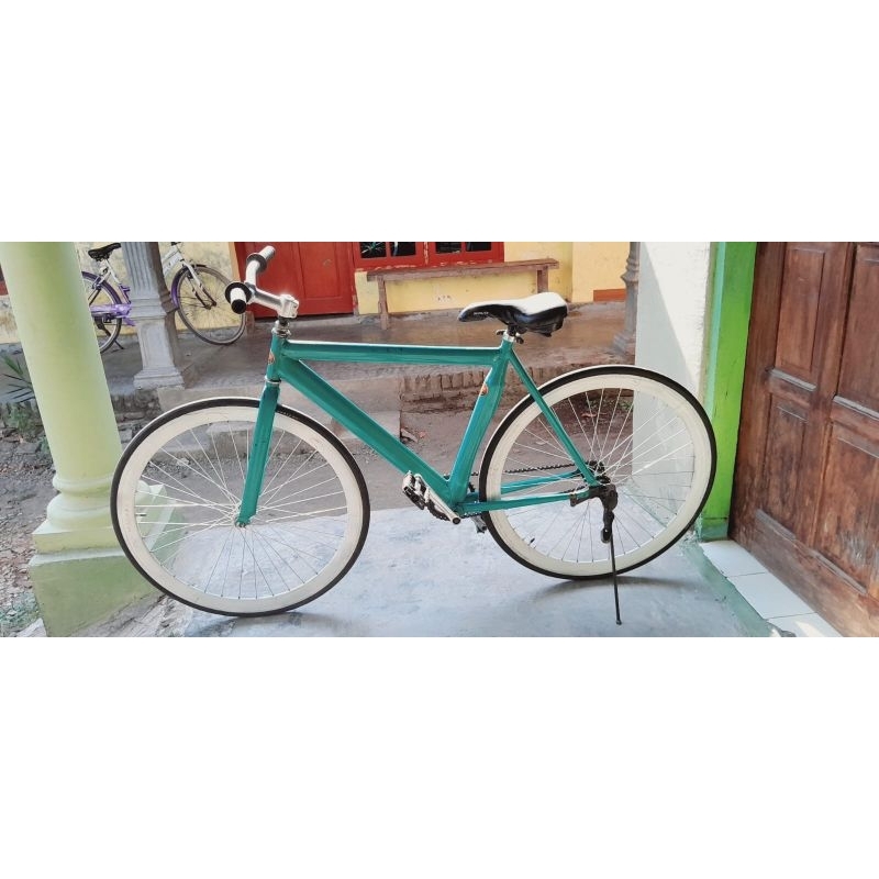 sepeda fixie dewasa uk 26 bekas siap pakai kondisi 75%