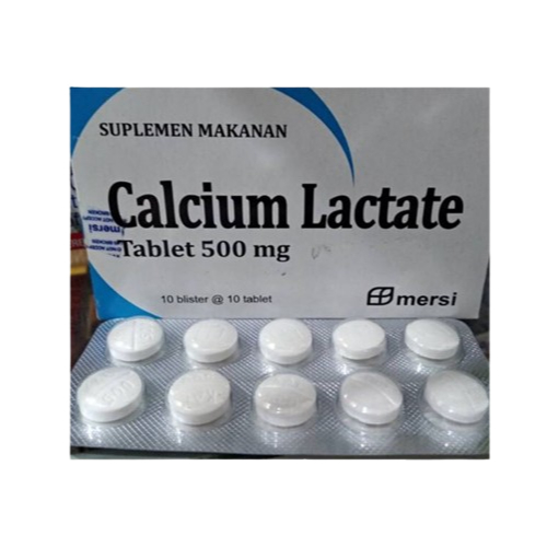CALCIUM LACTATE MERSI 500 MG (1 STRIP = 10 TAB)