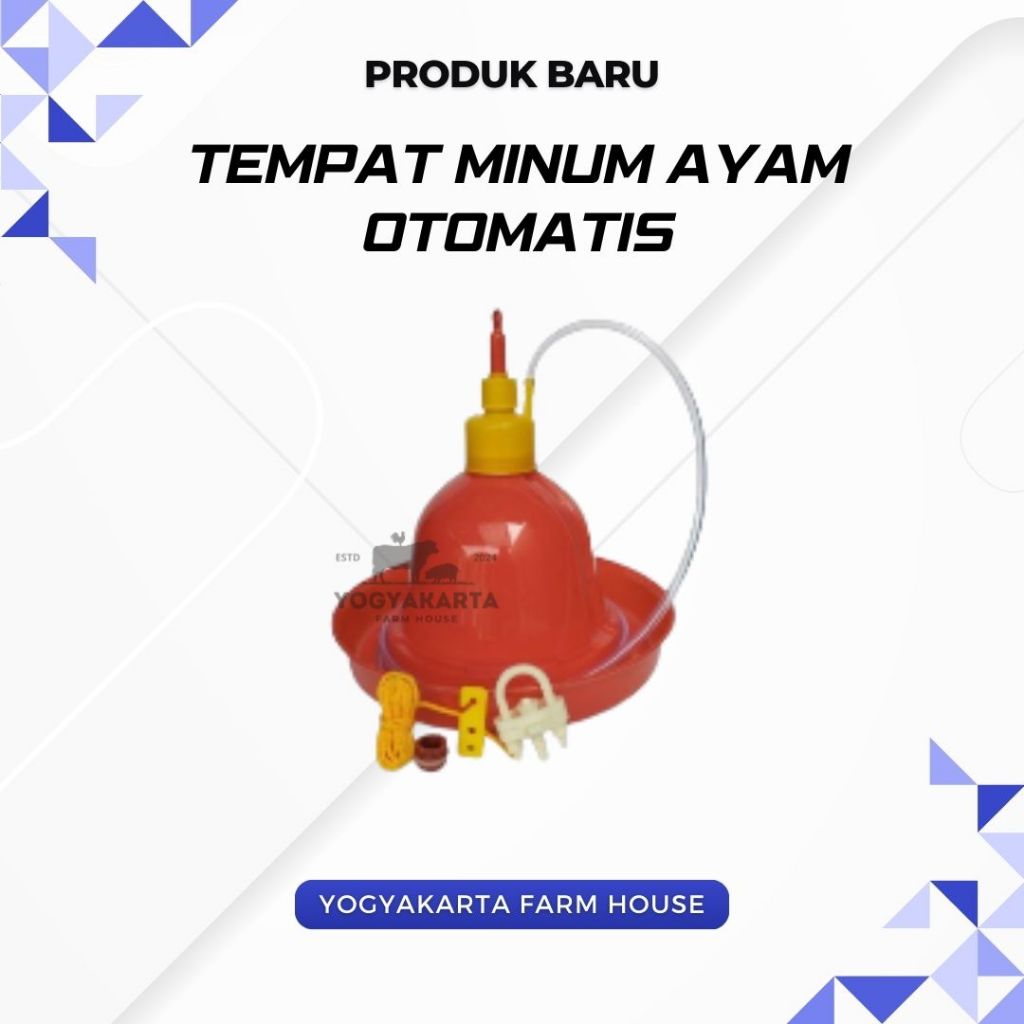 Tempat Minum Otomatis Ayam TMAO komplit aksesoris Tempat Minum Kandang Ayam Unggas Otomatis