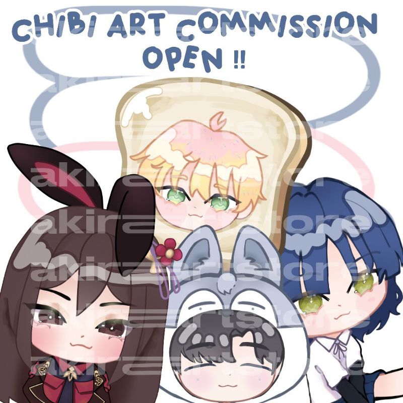 commission chibi jasa gambar kartun