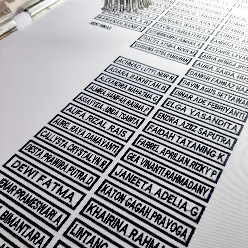Custom Nama Bordir / Emblem Bordir Nama / Custom Patch / Custom Nama Bisa Request Ukuran (12pcs)