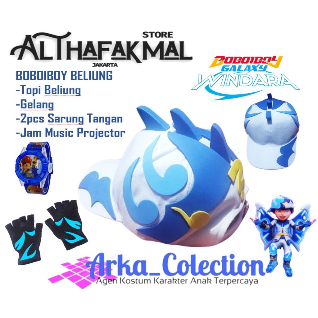 Topi Boboiboy Beliung Boboiboy Galaxy Windara
