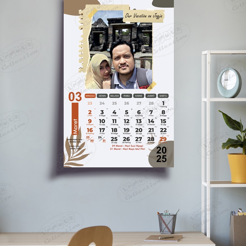 

Kalender 2025 Dinding Custom | Kalender Custom | Kalender Aesthetic Custom | Kalender 2025