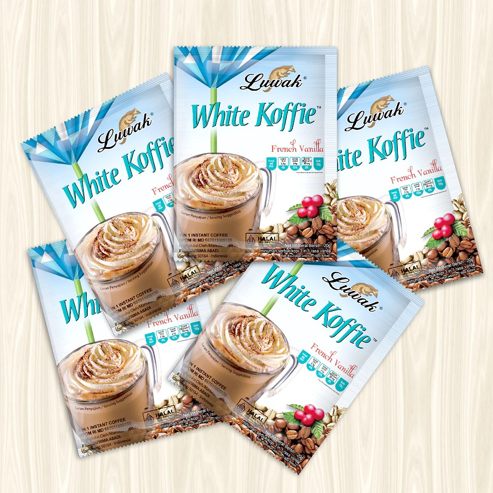 

LUWAK WHITE KOFFIE FRENCH - VANILLA MOCCA ROSE 10X20G