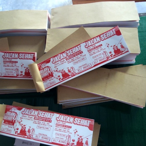 

CUSTOM KUPON JALAN SEHAT CUSTOM NOTA 25 Bandel isi 100 Pcs