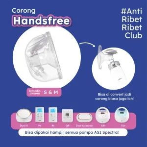 Spectra Connector Breastpump Handsfree Cup / Sambungan Handsfree