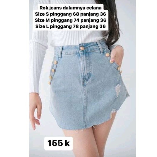 Rok Celana Hotpants Jeans Import Bangkok