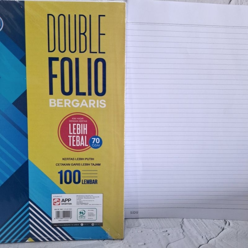

Double Folio Sidu 100 Lembar JunDW