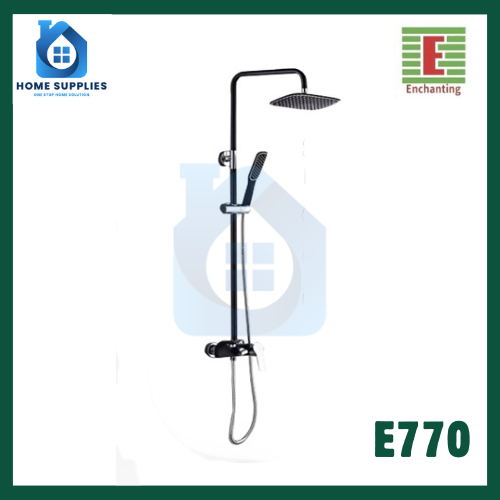 Shower Mandi Paket Air Panas dan Dingin Warna Hitam - Europe Enchanting E770