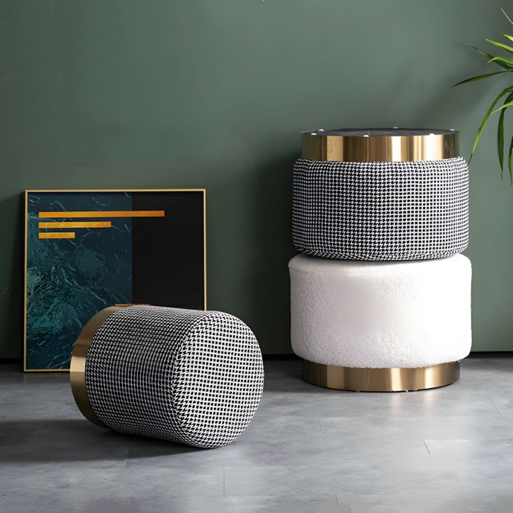 Sofa Stool Puff Minimalis | Kursi Stool Minimalis | Sofa Minimalis | Stool Bulat | Dali Stool