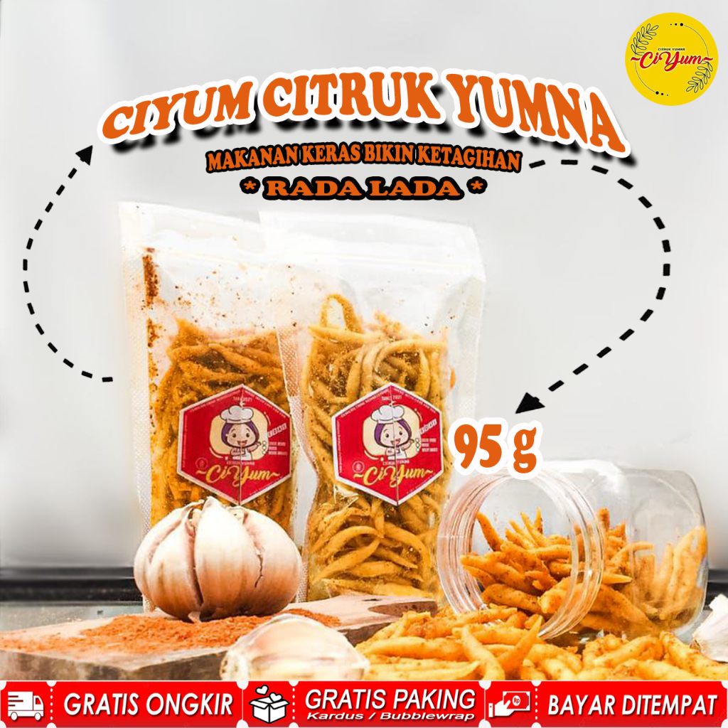 

SNACK CITRUK 95 GRAM RADA LADA ( PEDASNYA SEDIKIT ) CEMILAN MAKANAN RINGAN KUE LEBARAN