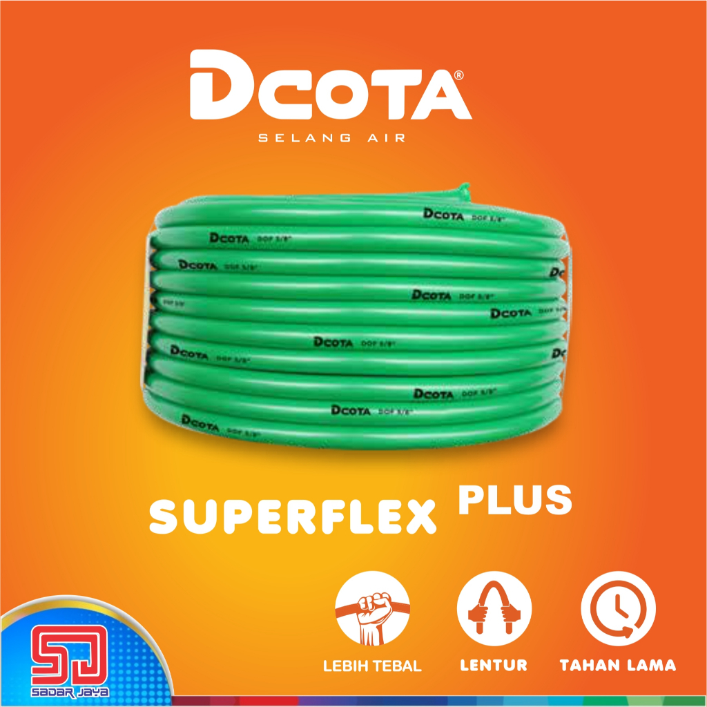 DCOTA Superflex PLUS 1/2" Selang Air Setengah inch Slang Taman Tebal Flexible Lentur limaperdelapan