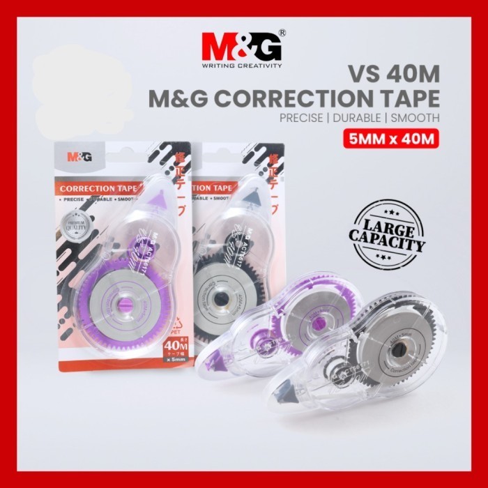 

M&G Correction Tape/Pita Koreksi 40m*5mm Jumbo ACT56171