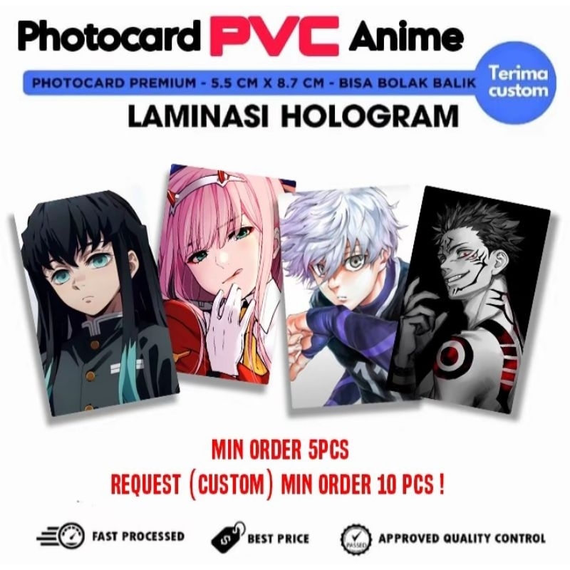 

[PVC] Koleksi Photocard Anime Vtuber Harris Exu Souta Gin Arion Gojo Nanami Sukuna Zero Two Kujou alisa Muichiro Mikey Rindou Ran Haitani Nagi Kaiser Bachira Reo Rin Sylus Zayne Rafael Xavier