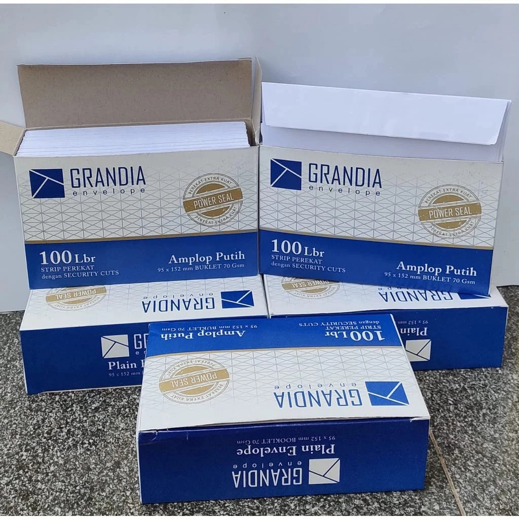 

1 Pack - Amplop GRANDIA isi 100 lembar - P104 Polos