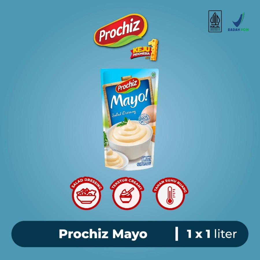 

Prochiz Mayo 1kg Salad Dressing Mayones Mayonnaise