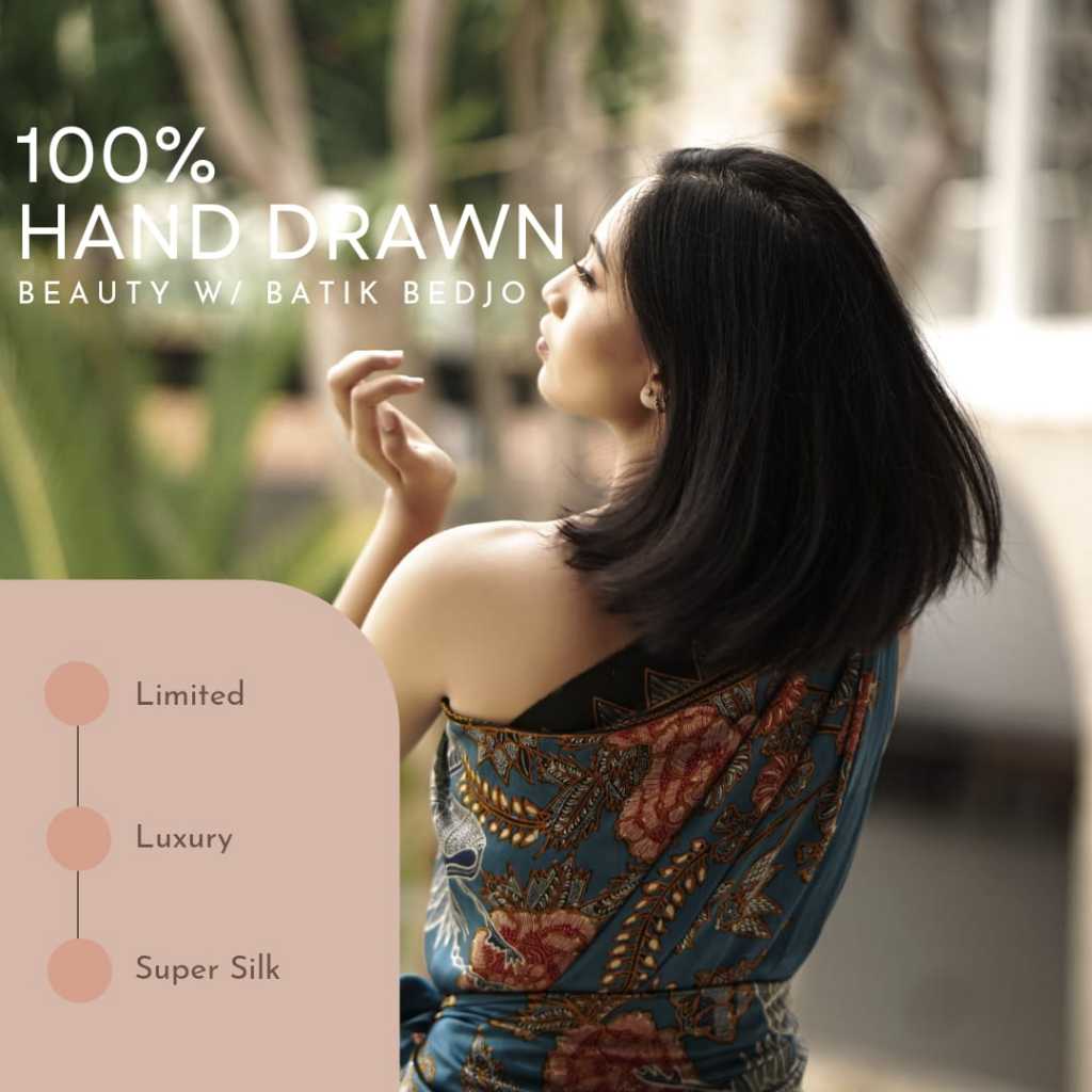 batik bedjo - Kain Batik Tulis Bahan Sutra Kringkel Crinkle Crepe