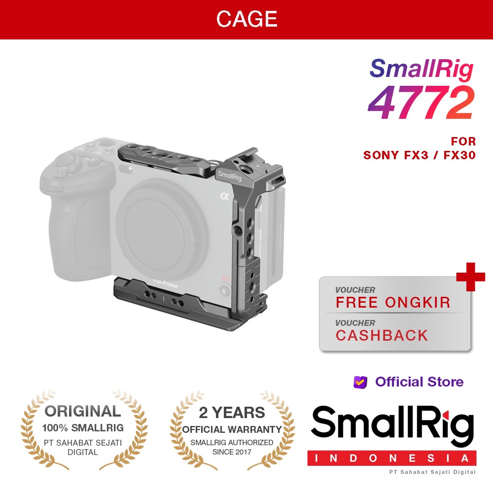 SmallRig HawkLock Quick Release Half Cage for Sony FX3 / FX30 4772