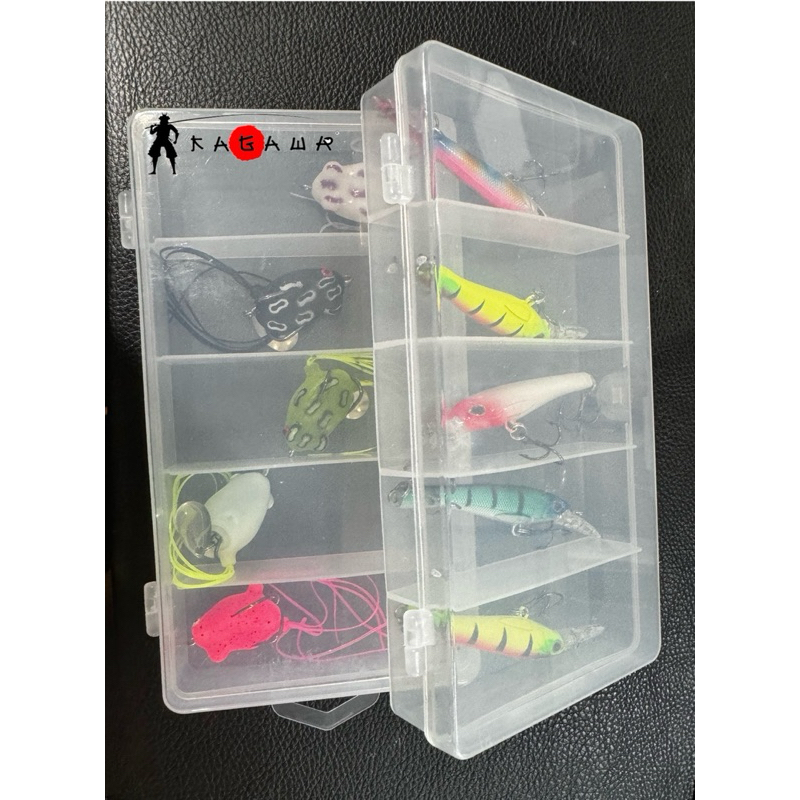 satu set umpan casting pancing kodok dan ikan siap pakai