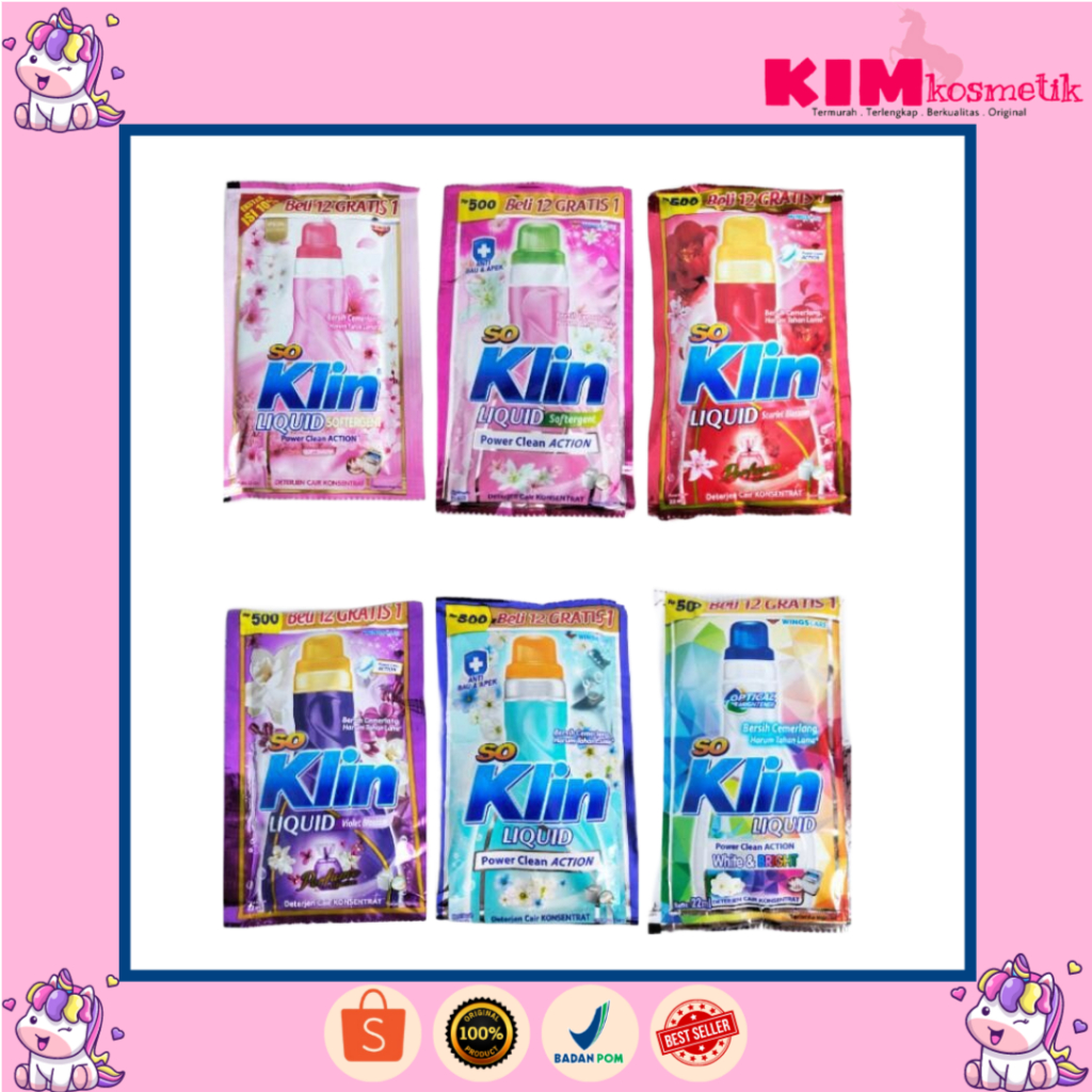 So Klin Cair Liquid Softegent 22ml (SACHET) TERLARIS