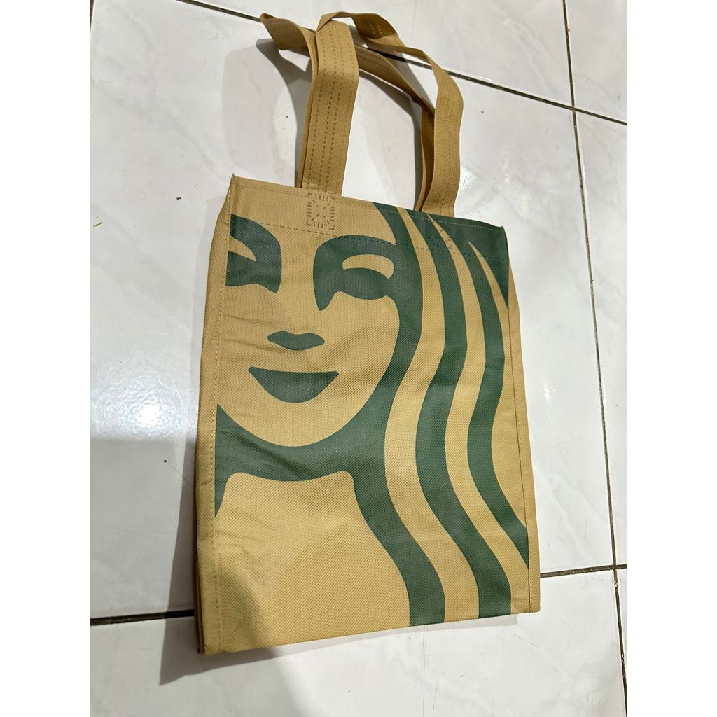 dennf_15 kantong starbucks totebag spoundbag reuseable bag