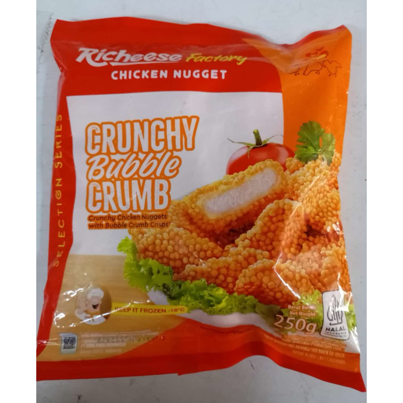 

NUGGET RICHEESE CRUNCHY BUBBLE 250GR