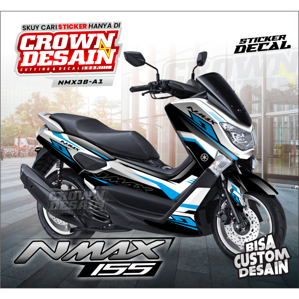 Stiker Lis Body Motor Yamaha NMAX OLD - Decal Dekal Full Body Decal NMAX 155 OLD - KODE NMX